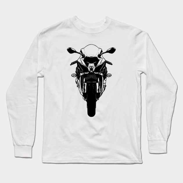 GSX R1000 Sketch Art Long Sleeve T-Shirt by KAM Std